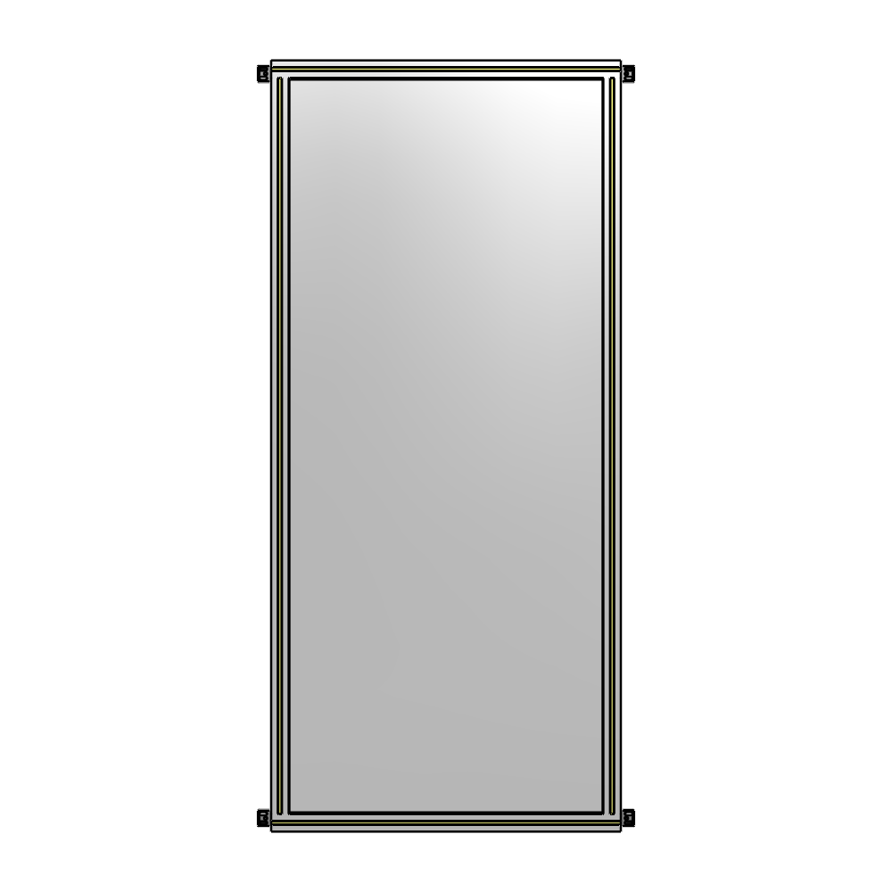 A4-2135-0900-0150-HYPZA GUARDING PANEL 2135MM TALL X 900MM WIDE 1/4'' POLYCARBONATE