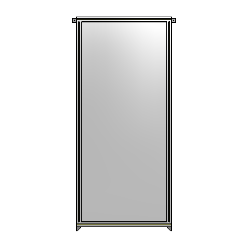 A4-2135-0900-0150-TYPZA GUARDING PANEL 2135MM TALL X 900MM WIDE 1/4'' POLYCARBONATE