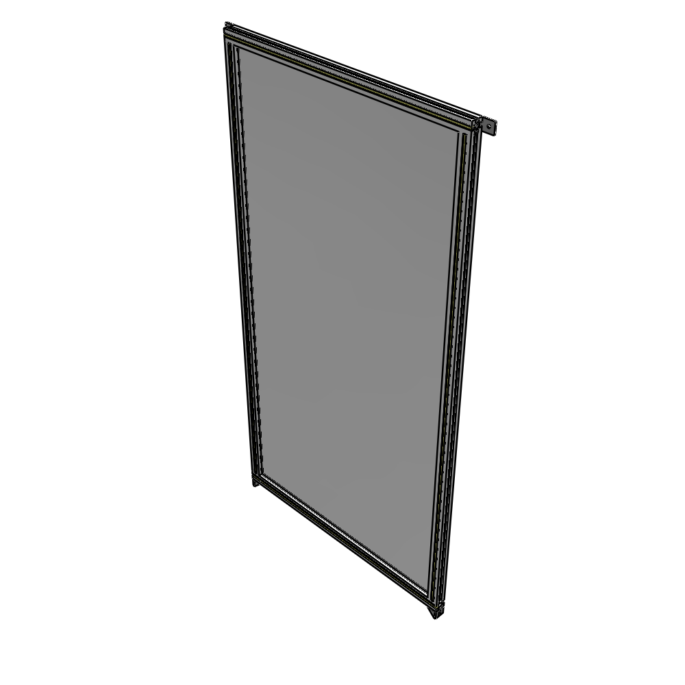A4-2135-1050-0150-TYPZK GUARDING PANEL 2135MM TALL X 1050MM WIDE 1/4'' POLYCARBONATE