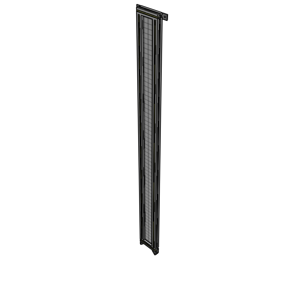 A4-2400-0200-0150-TYMZA GUARDING PANEL 2400MM TALL X 200MM WIDE 1'' MESH