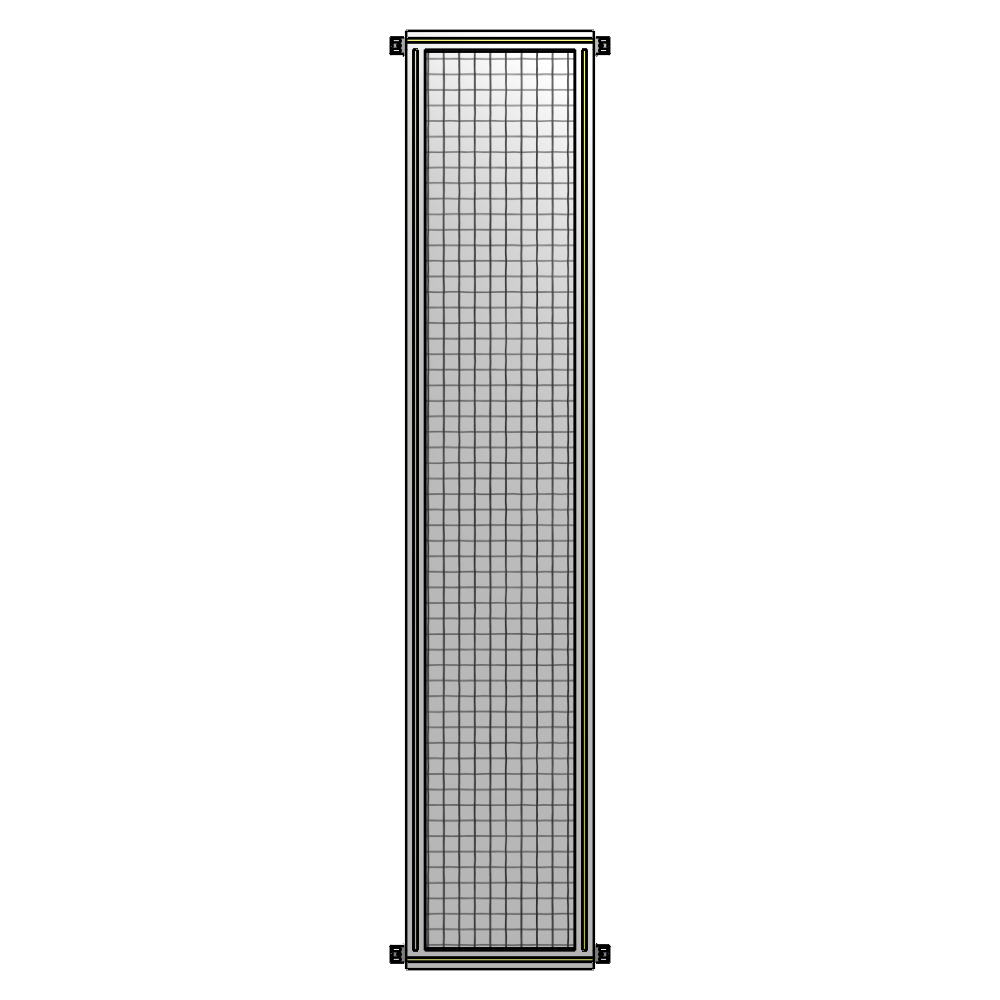A4-2400-0450-0150-HYMZK GUARDING PANEL 2400MM TALL X 450MM WIDE 1'' MESH