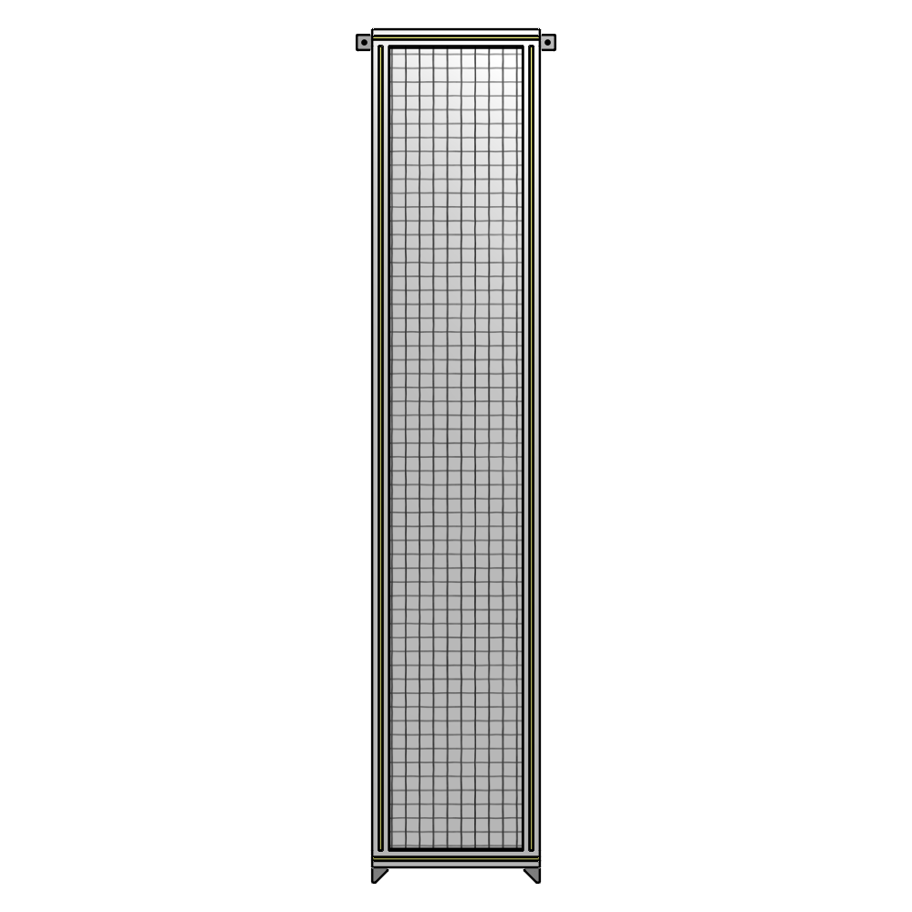 A4-2400-0450-0150-TYMZK GUARDING PANEL 2400MM TALL X 450MM WIDE 1'' MESH
