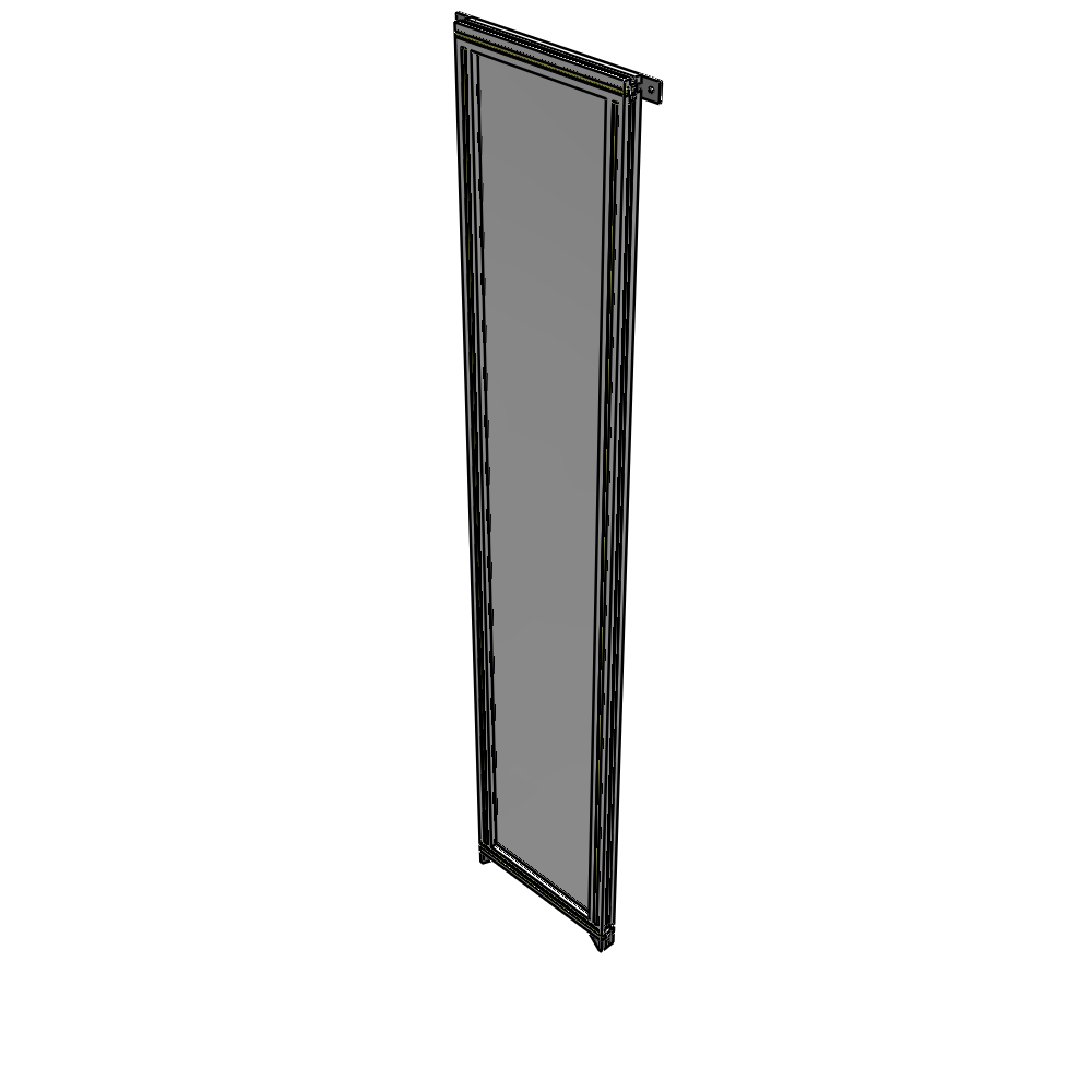 A4-2400-0450-0150-TYPZA GUARDING PANEL 2400MM TALL X 450MM WIDE 1/4'' POLYCARBONATE