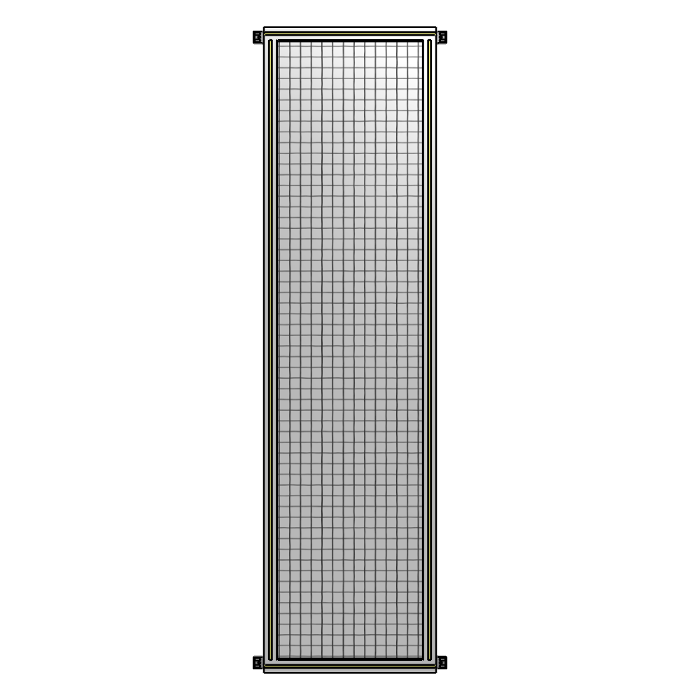 A4-2400-0600-0150-HYMZA GUARDING PANEL 2400MM TALL X 600MM WIDE 1'' MESH