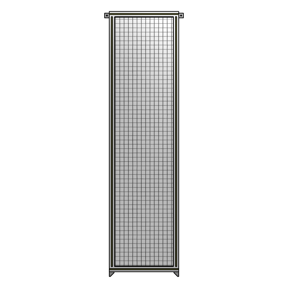 A4-2400-0600-0150-TYMZA GUARDING PANEL 2400MM TALL X 600MM WIDE 1'' MESH