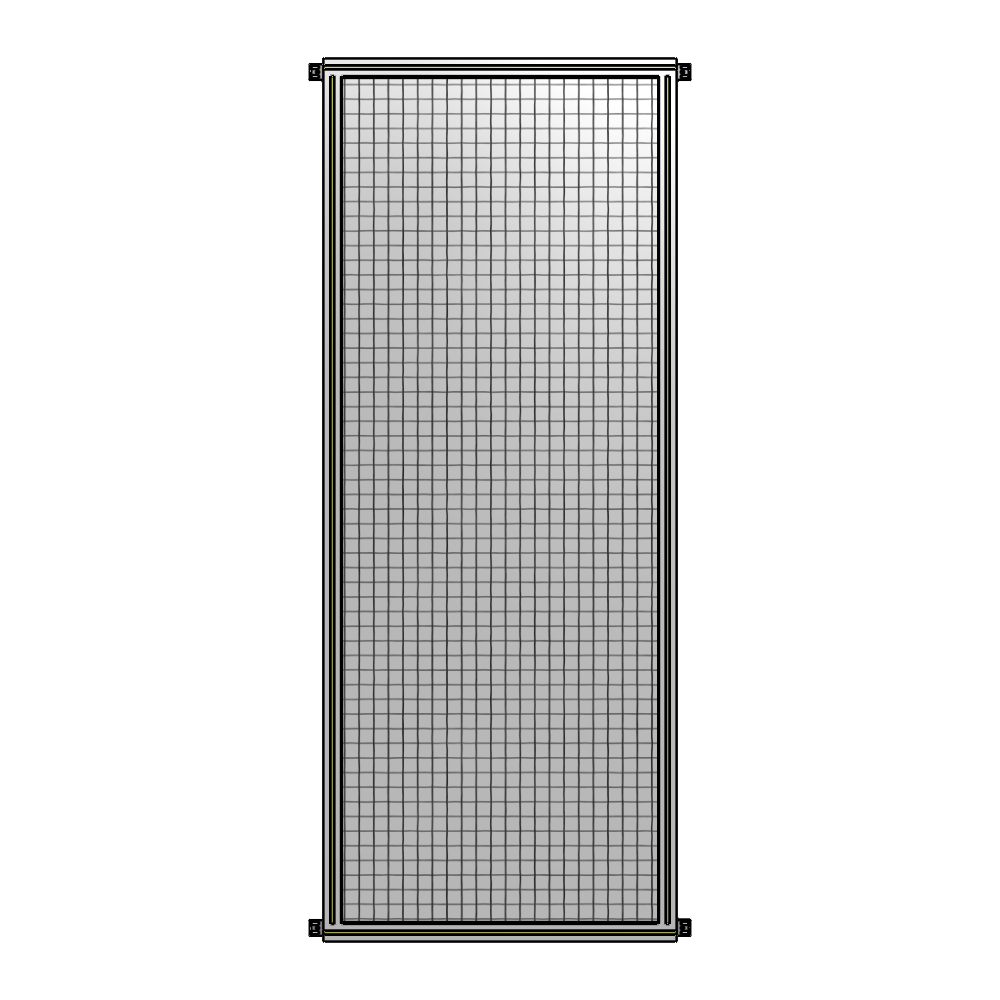 A4-2400-0900-0150-HYMZA GUARDING PANEL 2400MM TALL X 900MM WIDE 1'' MESH