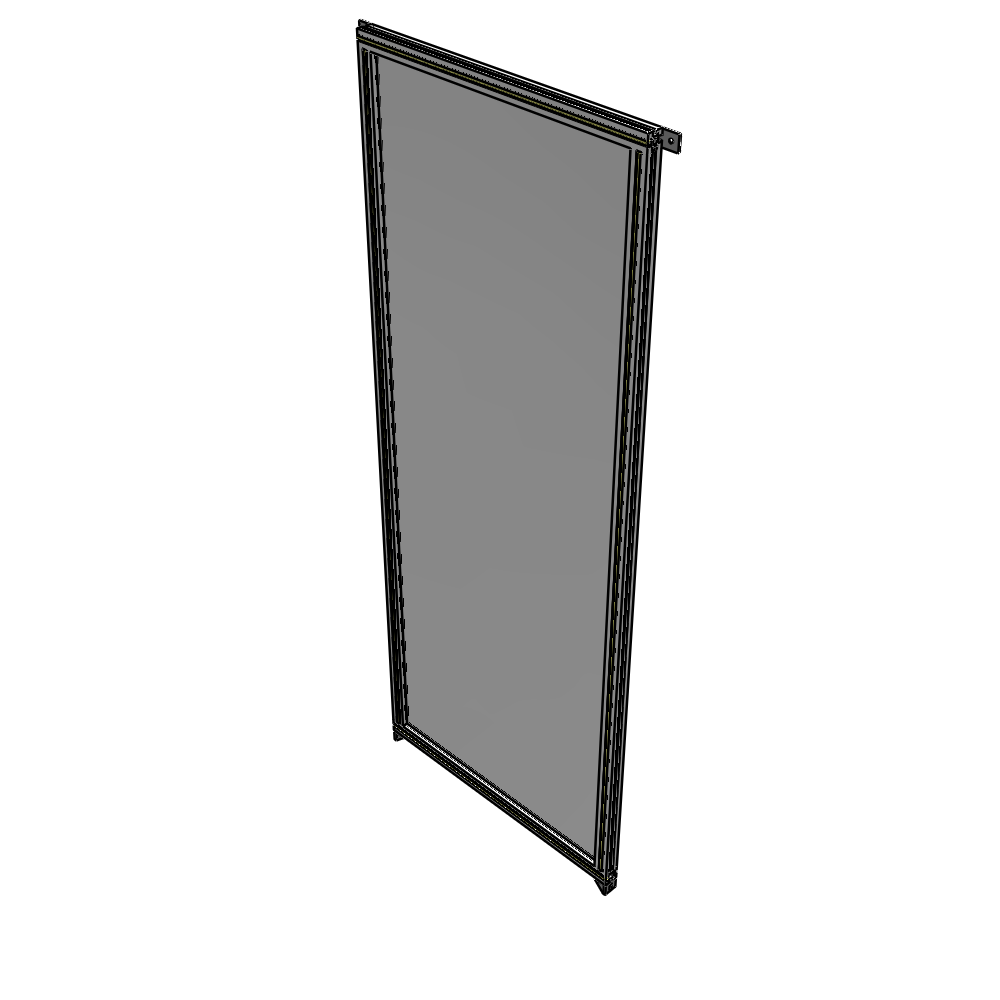 A4-2400-0900-0150-TYPZK GUARDING PANEL 2400MM TALL X 900MM WIDE 1/4'' POLYCARBONATE