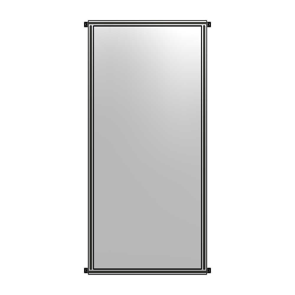 A4-2400-1050-0150-HYPZA GUARDING PANEL 2400MM TALL X 1050MM WIDE 1/4'' POLYCARBONATE