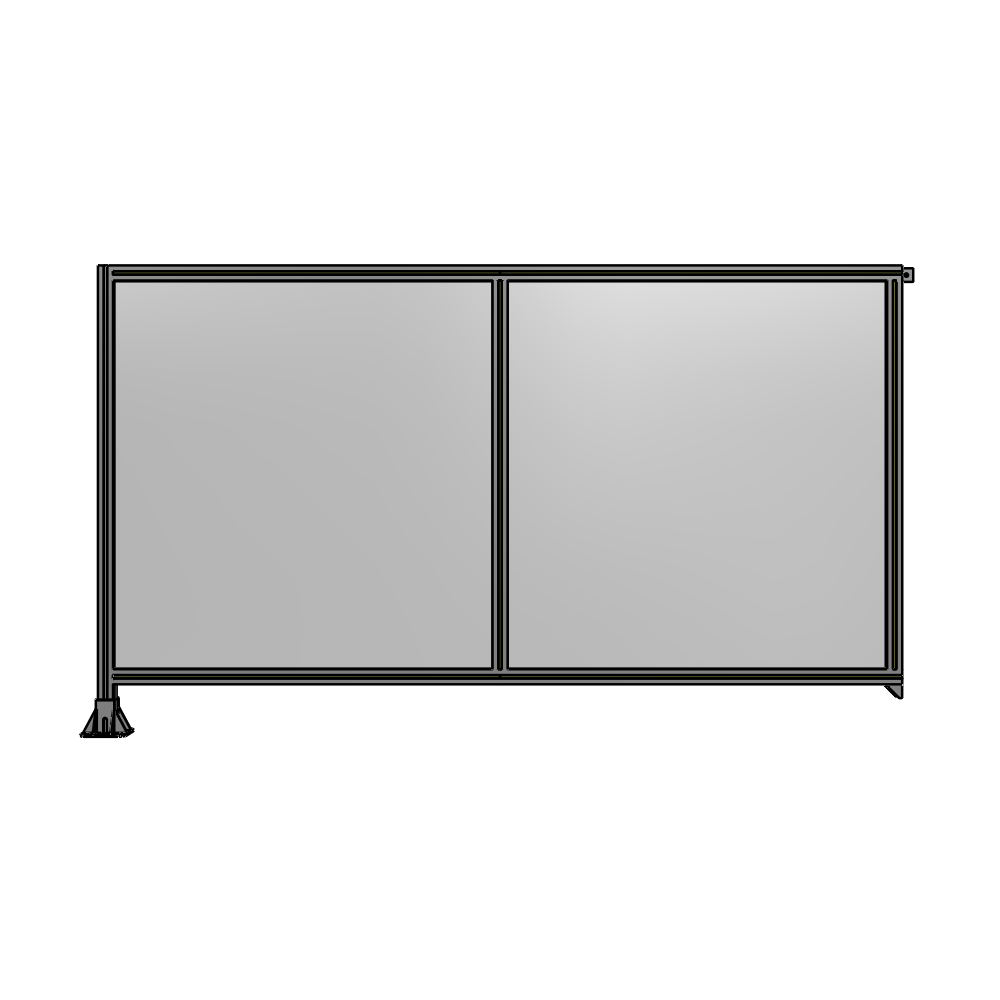 B1-1400-2400-0150-TYPFK GUARDING PANEL 1400MM TALL X 2400MM WIDE 1/4'' POLYCARBONATE