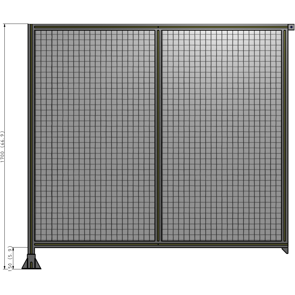 B1-1700-1800-0150-TYMFA GUARDING PANEL 1700MM TALL X 1800MM WIDE 1'' MESH