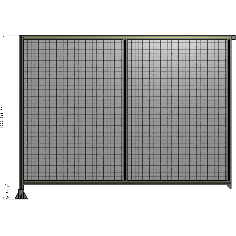 B1-1700-2200-0150-TYMFA GUARDING PANEL 1700MM TALL X 2200MM WIDE 1'' MESH