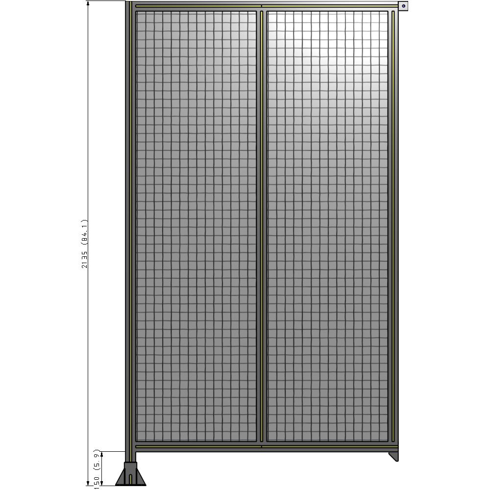 B1-2135-1200-0150-TYMFK GUARDING PANEL 2135MM TALL X 1200MM WIDE 1'' MESH