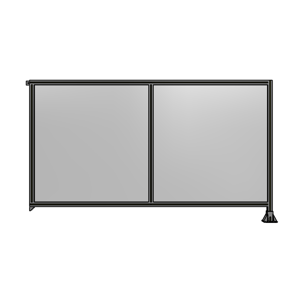 B2-1400-2400-0150-TYPFK GUARDING PANEL 1400MM TALL X 2400MM WIDE 1/4'' POLYCARBONATE