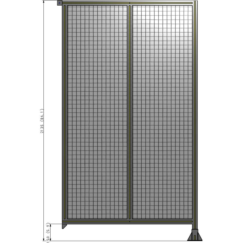 B2-2135-1200-0150-TYMFA GUARDING PANEL 2135MM TALL X 1200MM WIDE 1'' MESH