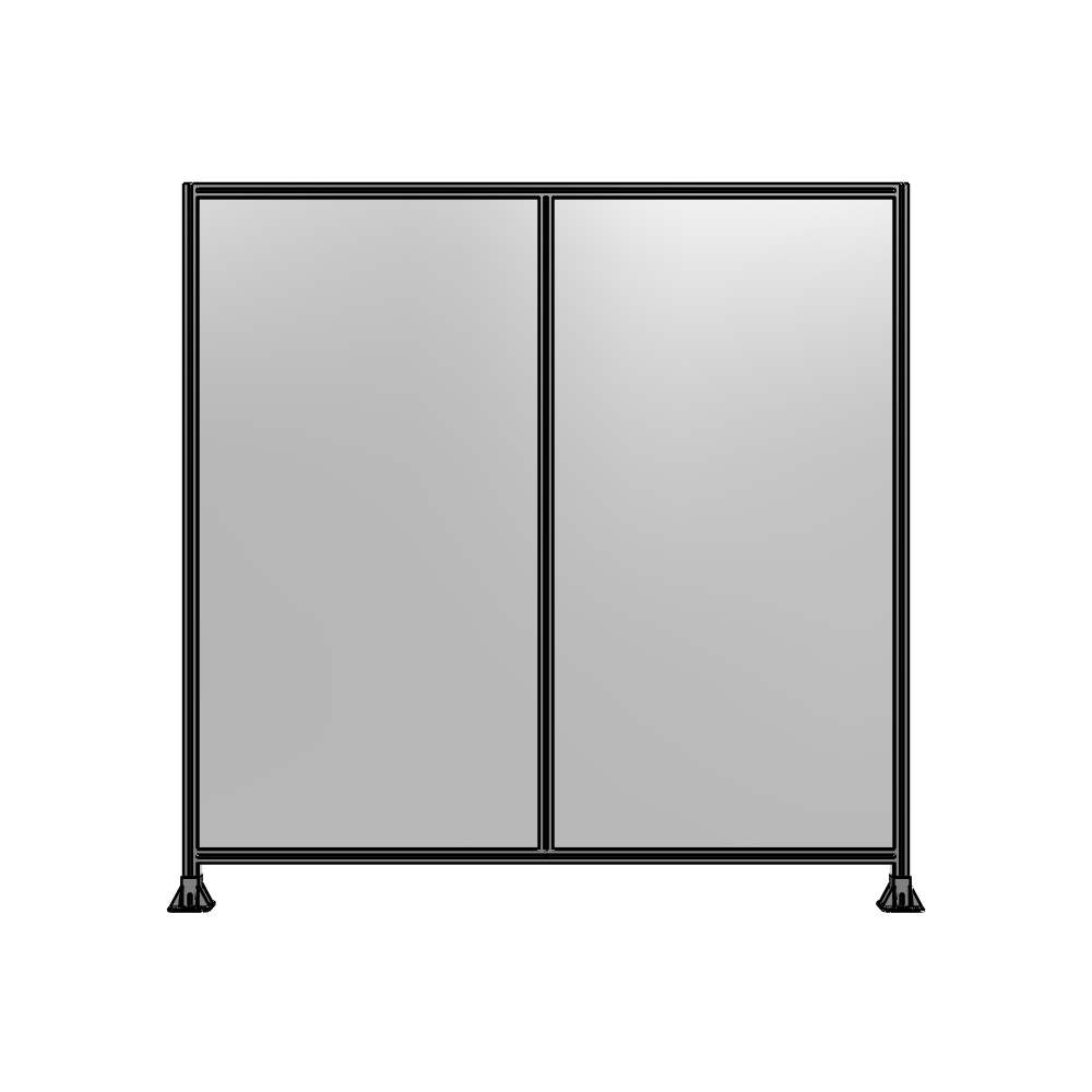 B3-2400-2400-0150-ZYPFK GUARDING PANEL 2400MM TALL X 2400MM WIDE 1/4'' POLYCARBONATE