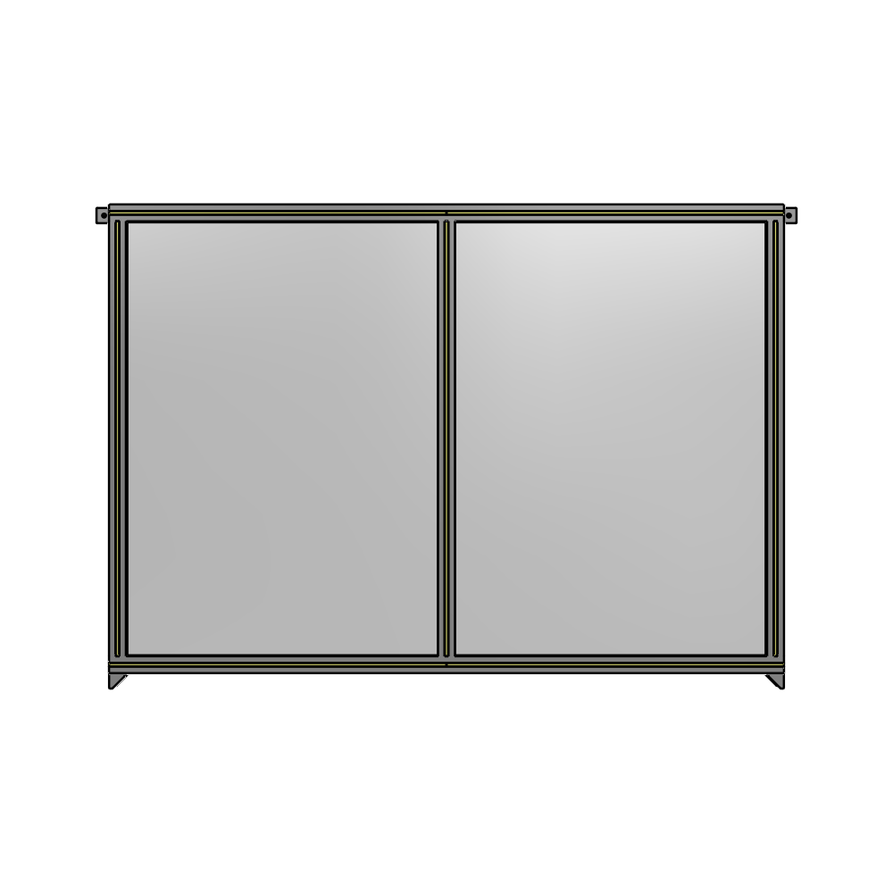 B4-1400-1800-0150-TYPZA GUARDING PANEL 1400MM TALL X 1800MM WIDE 1/4'' POLYCARBONATE