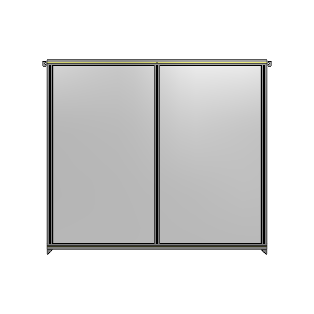 B4-1700-1800-0150-TYPZA GUARDING PANEL 1700MM TALL X 1800MM WIDE 1/4'' POLYCARBONATE