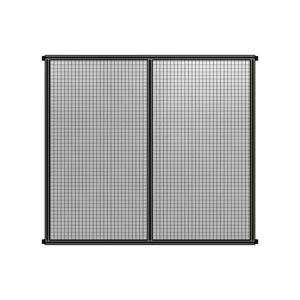 B4-2135-2200-0150-HYMZA GUARDING PANEL 2135MM TALL X  2200MM WIDE 1'' MESH