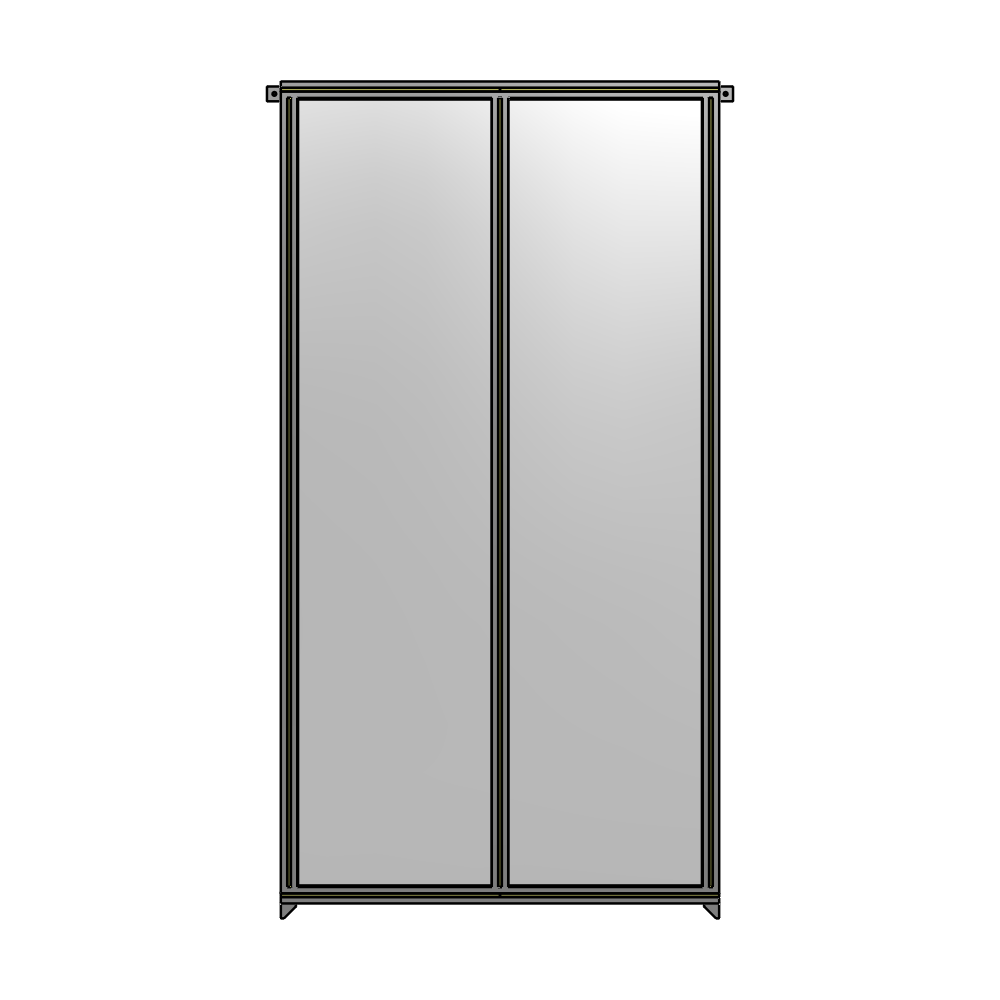 B4-2400-1200-0150-TYPZK GUARDING PANEL 2400MM TALL X 1200MM WIDE 1/4'' POLYCARBONATE