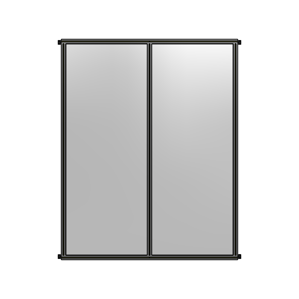 B4-2400-1800-0150-HYPZA GUARDING PANEL 2400MM TALL X 1800MM WIDE 1/4'' POLYCARBONATE