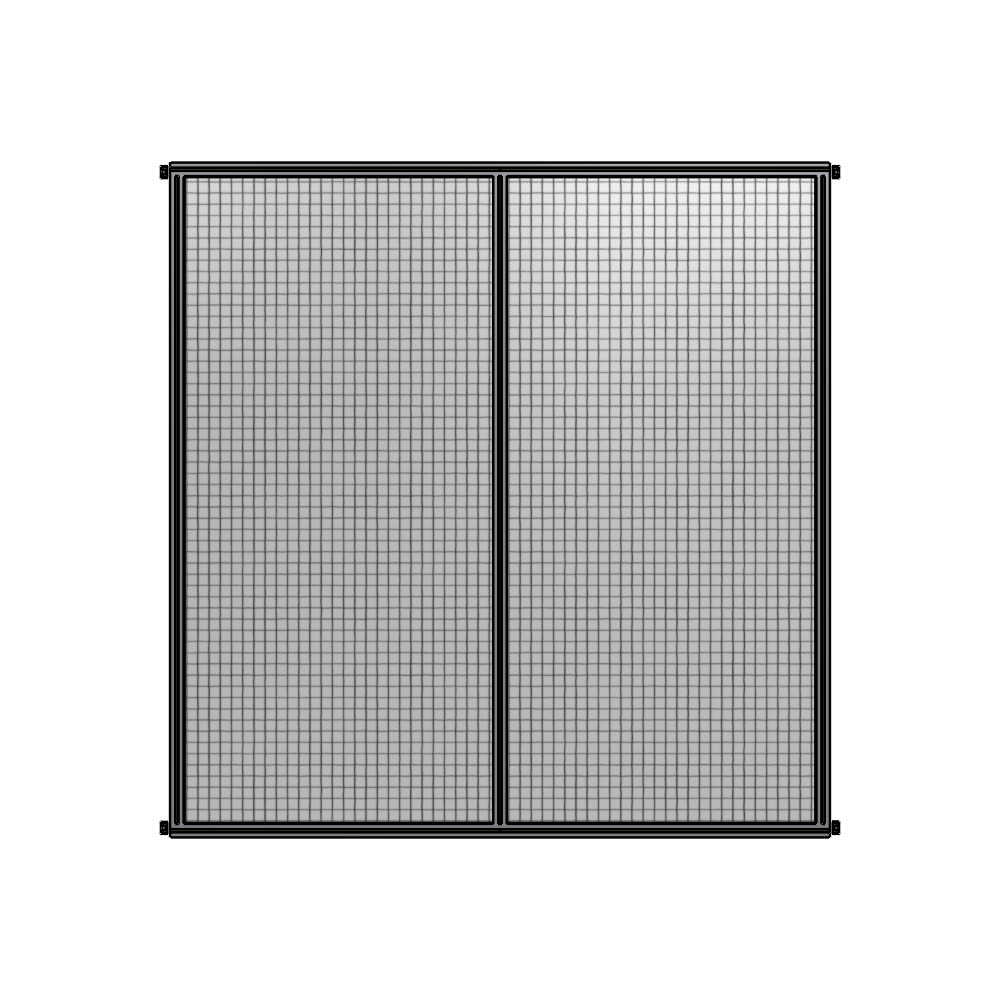 B4-2400-2200-0150-HYMZA GUARDING PANEL 2400MM TALL X 2200MM WIDE 1'' MESH