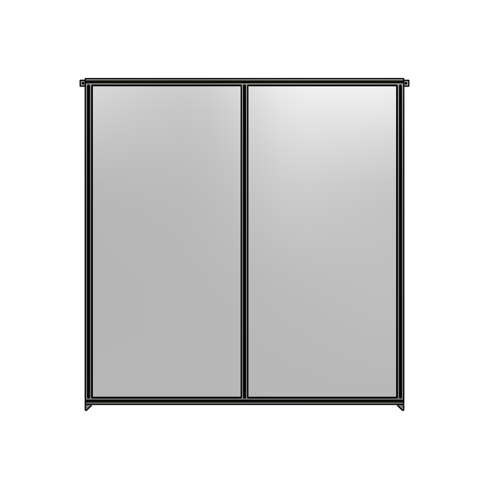 B4-2400-2200-0150-TYPZA GUARDING PANEL 2400MM TALL X 2200MM WIDE 1/4'' POLYCARBONATE