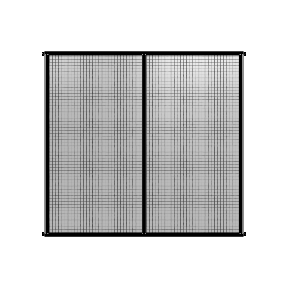 B4-2400-2400-0150-HYMZA GUARDING PANEL 2400MM TALL X 2400MM WIDE 1'' MESH