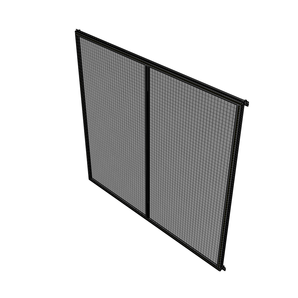 B4-2400-2400-0150-HYMZA GUARDING PANEL 2400MM TALL X 2400MM WIDE 1'' MESH