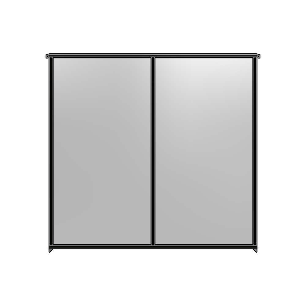 B4-2400-2400-0150-TYPZK GUARDING PANEL 2400MM TALL X 2400MM WIDE 1/4'' POLYCARBONATE
