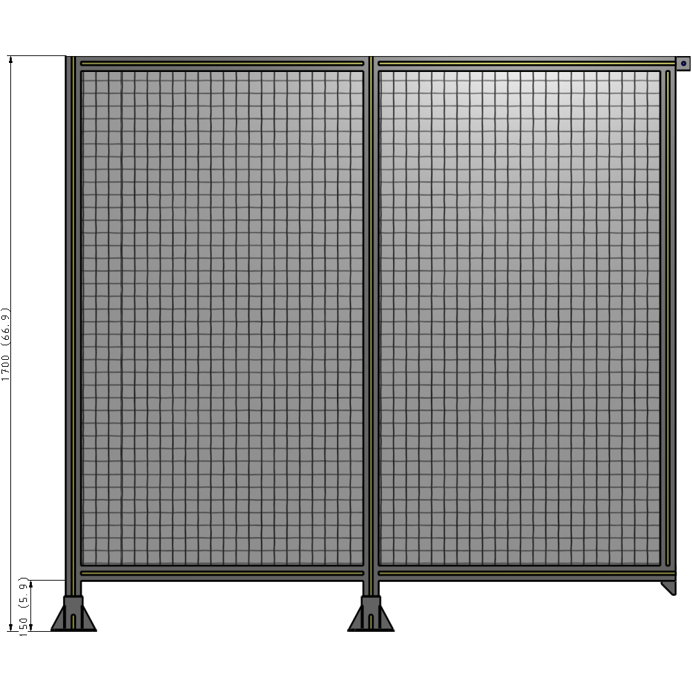 B5-1700-1800-0150-TYMFA GUARDING PANEL 1700MM TALL X 1800MM WIDE 1'' MESH