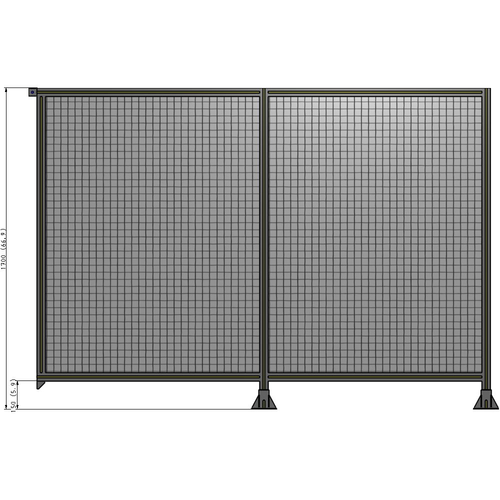 B6-1700-2400-0150-TYMFA GUARDING PANEL 1700MM TALL X 2400MM WIDE 1'' MESH
