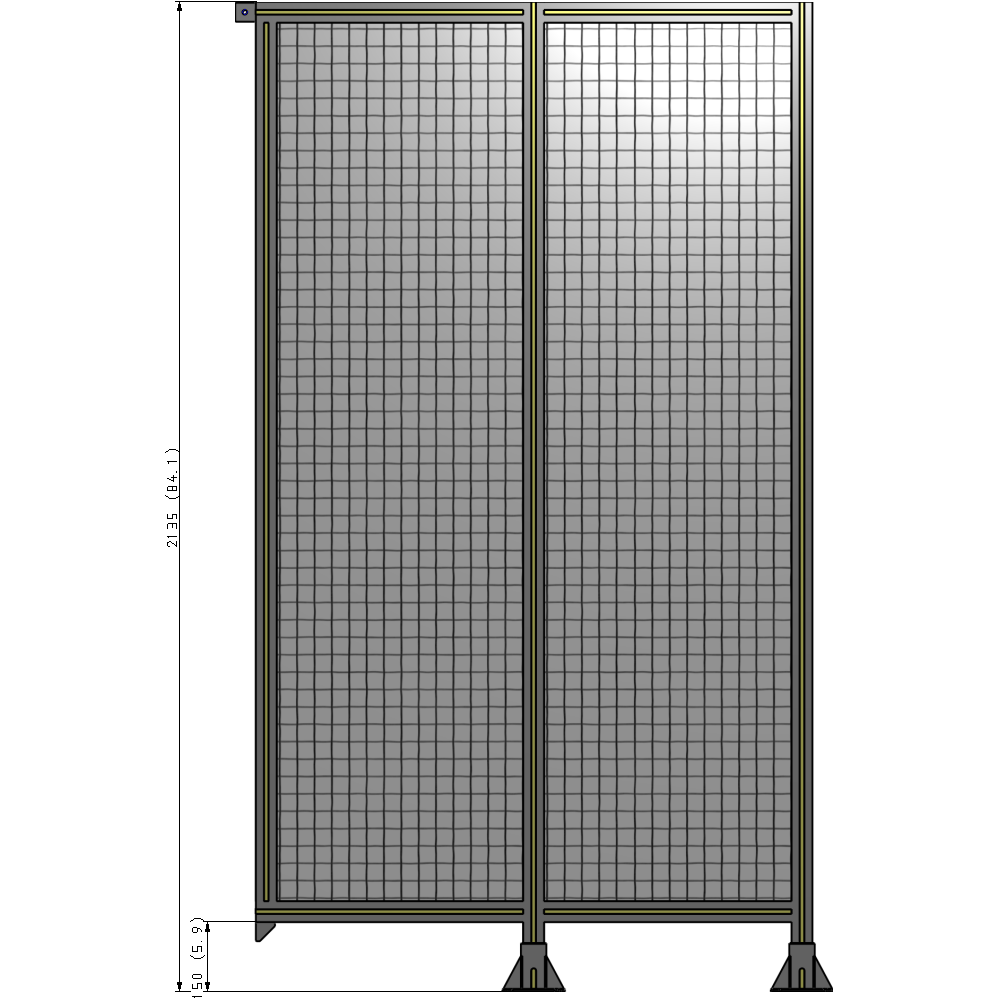 B6-2135-1200-0150-TYMFK GUARDING PANEL 2135MM TALL X 1200MM WIDE 1'' MESH