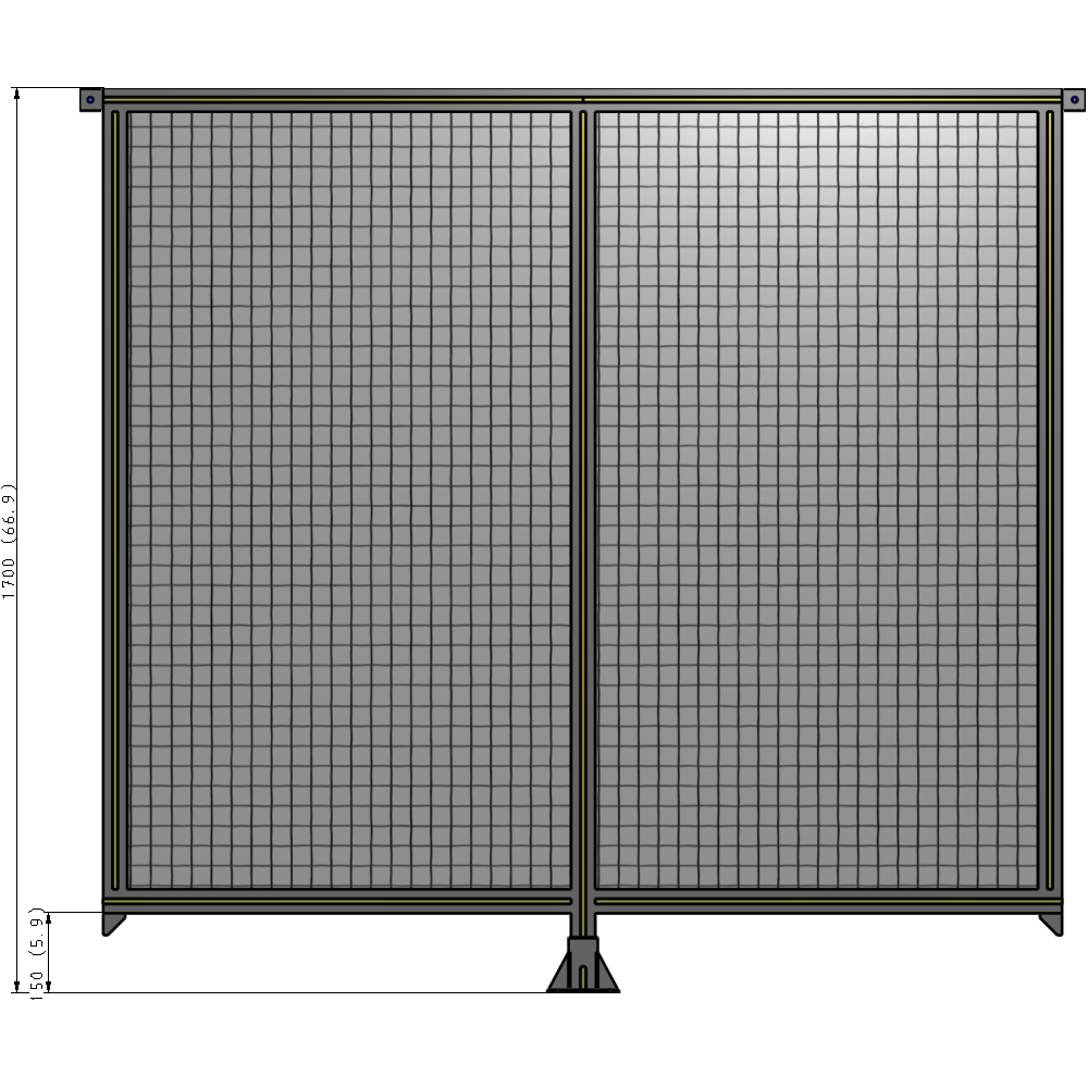 B7-1700-1800-0150-TYMFA GUARDING PANEL 1700MM TALL X 1800MM WIDE 1'' MESH