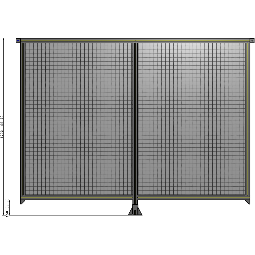 B7-1700-2200-0150-TYMFK GUARDING PANEL 1700MM TALL X 2200MM WIDE 1'' MESH