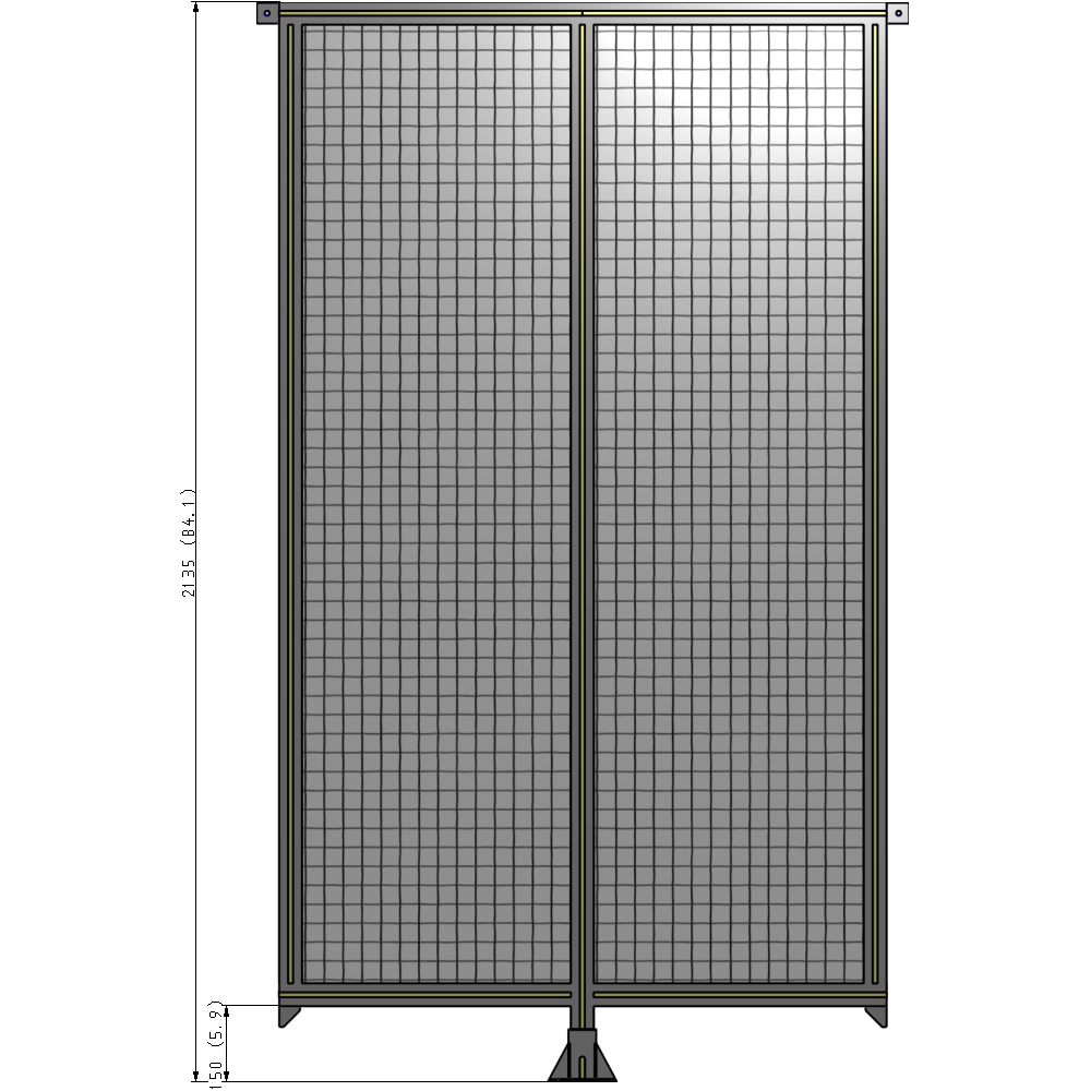 B7-2135-1200-0150-TYMFA GUARDING PANEL 2135MM TALL X 1200MM WIDE 1'' MESH