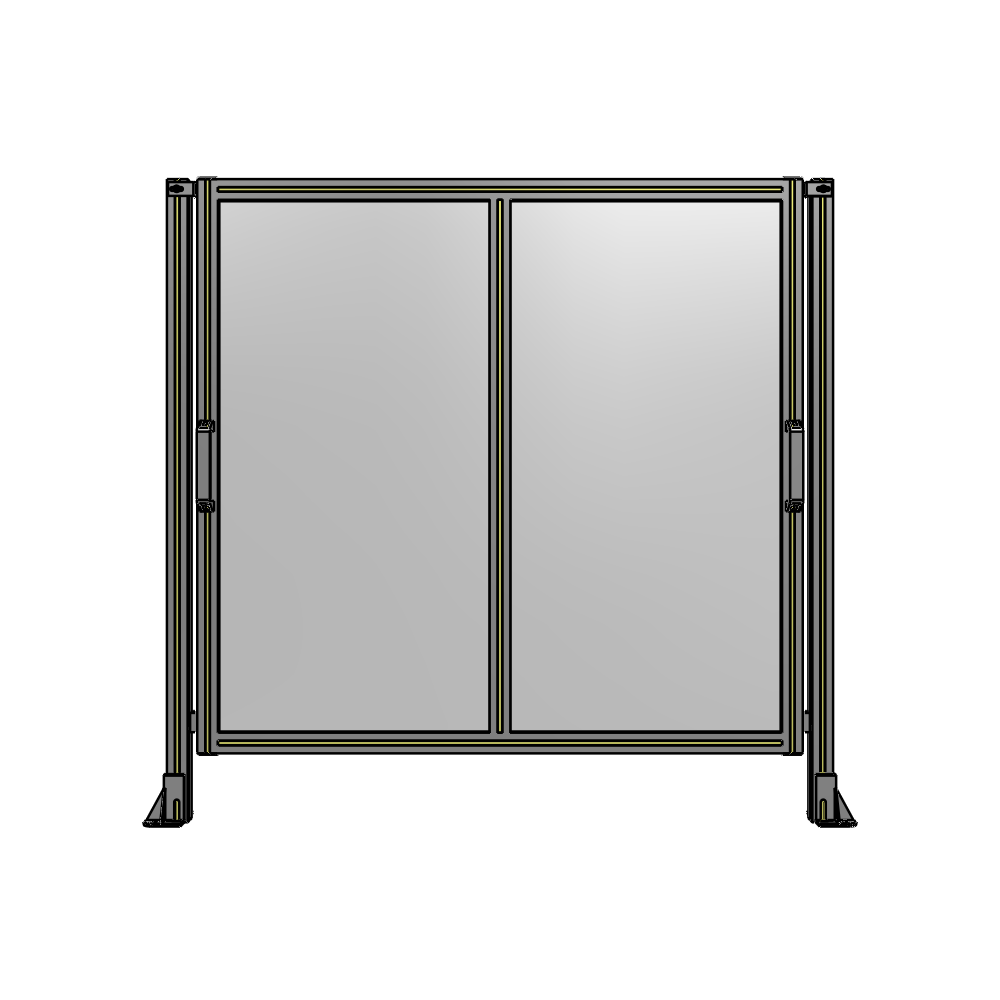 E4-1400-1450-0150-GYPTA GUARDING PANEL 1400MM TALL X 1450MM WIDE 1/4'' POLYCARBONATE