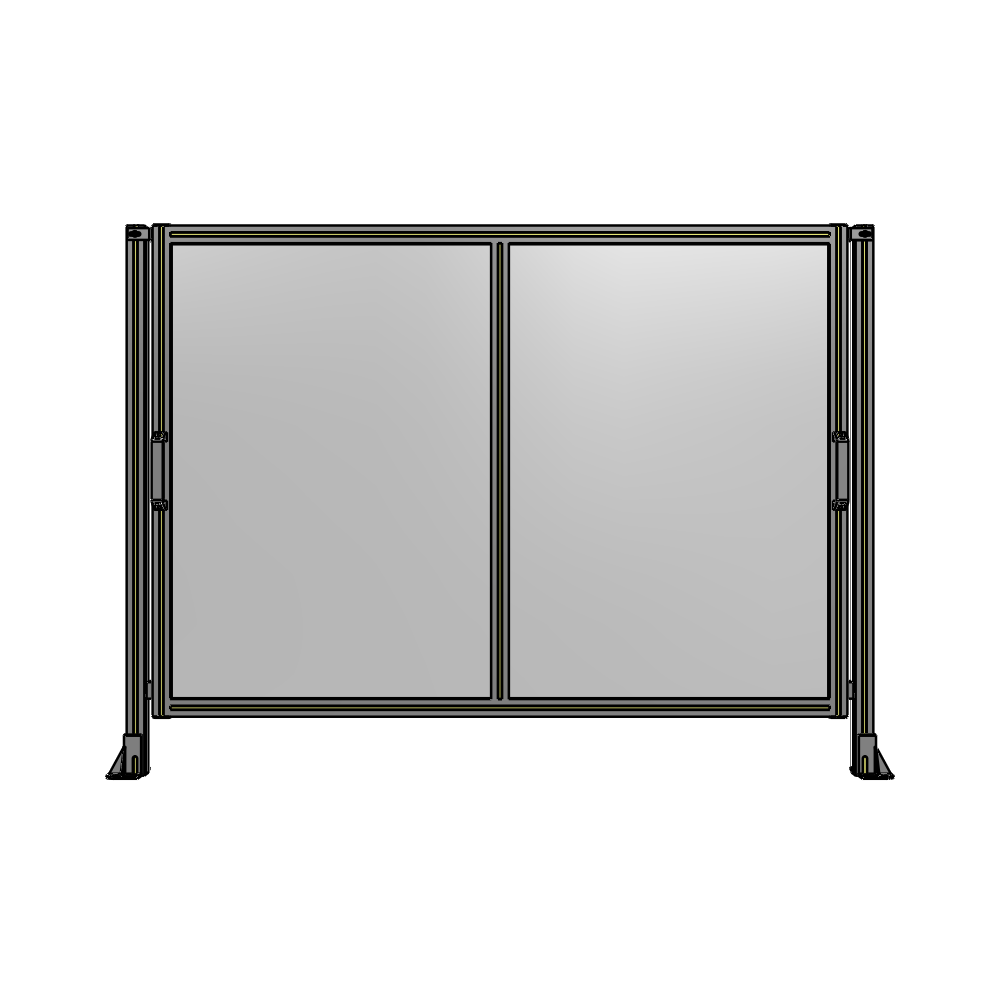 E4-1400-1900-0150-GYPTA GUARDING PANEL 1400MM TALL X 1900MM WIDE 1/4'' POLYCARBONATE