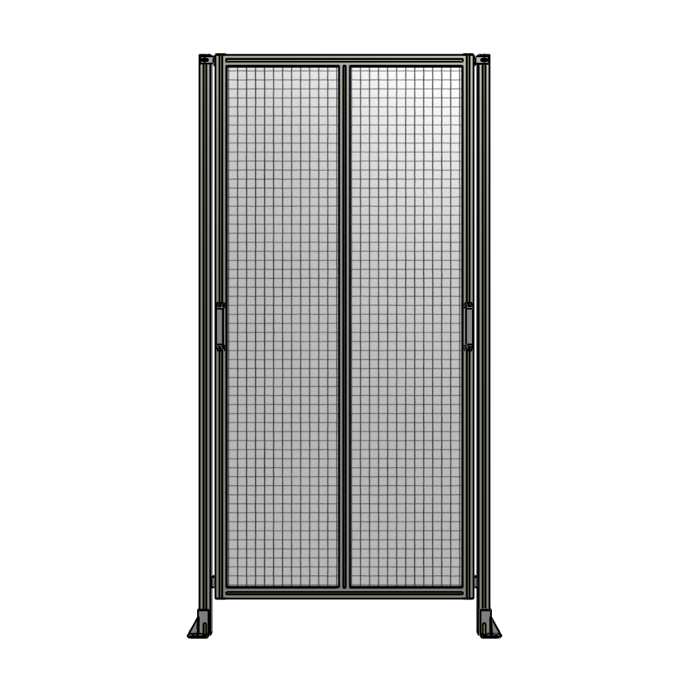 E4-2400-1200-0150-GYMTA GUARDING PANEL 2400MM TALL X 1200MM WIDE 1'' MESH