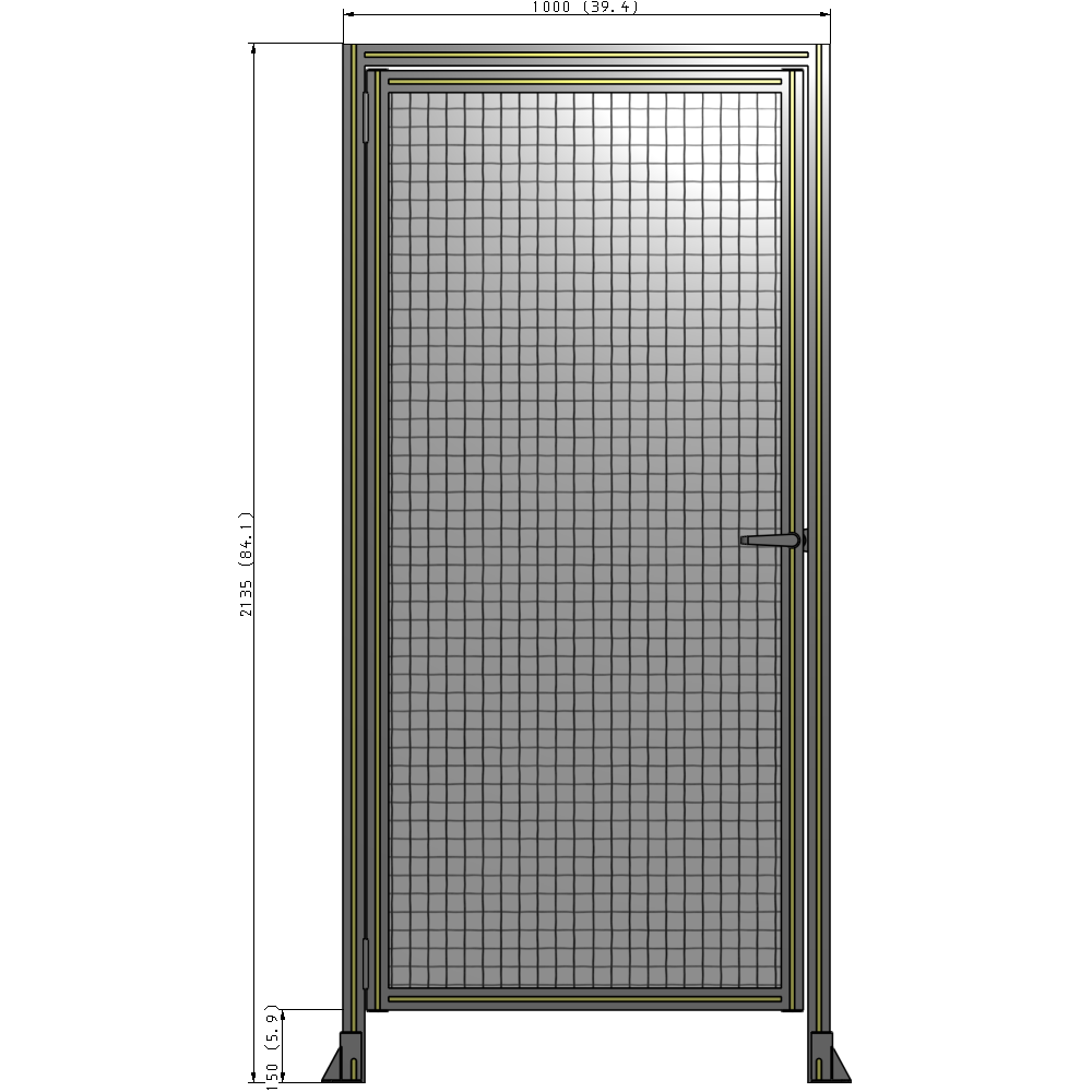 G1-2135-1000-0150-EYMTA GUARDING PANEL 2135MM TALL X 1000MM WIDE 1'' MESH
