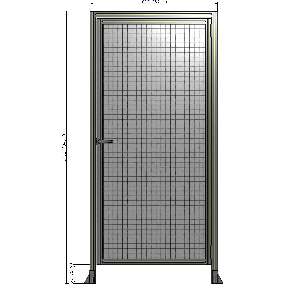 G2-2135-1000-0150-EYMTK GUARDING PANEL 2135MM TALL X 1000MM WIDE 1'' MESH