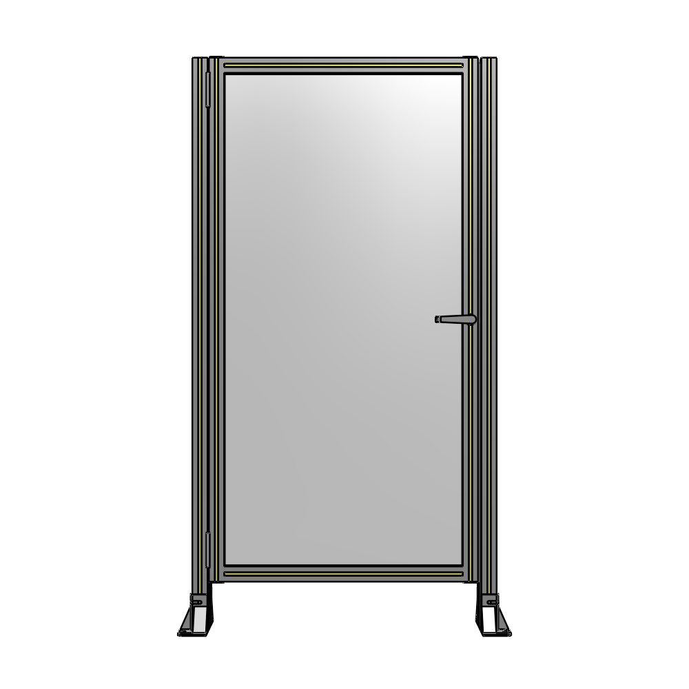 G5-1700-0900-0150-EYPTK GUARDING PANEL 1700MM TALL X 900MM WIDE 1/4'' POLYCARBONATE