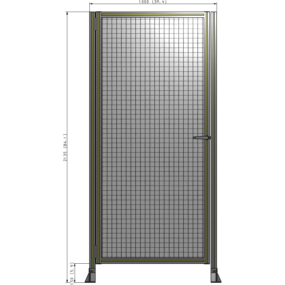 G5-2135-1000-0150-EYMTA GUARDING PANEL 2135MM TALL X 1000MM WIDE 1'' MESH