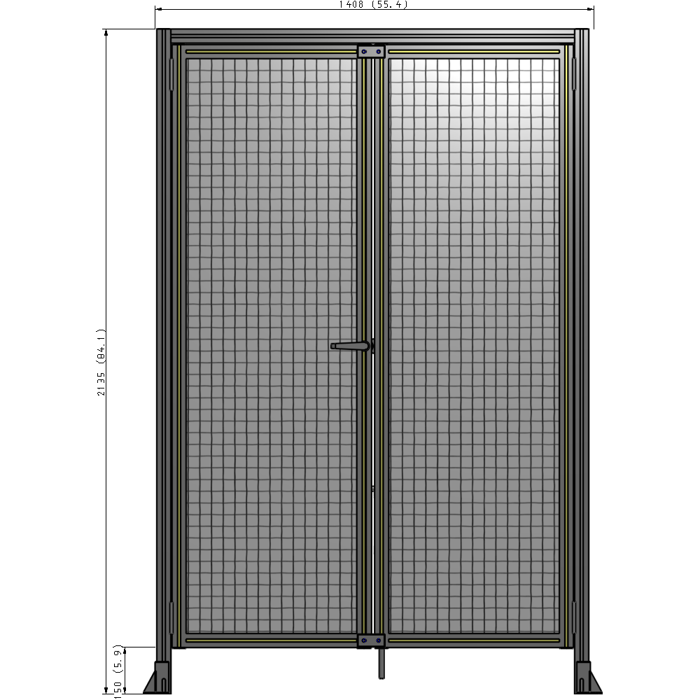 J1-2135-1400-0150-TYMTK GUARDING PANEL 2135MM TALL X 1400MM WIDE 1" MESH