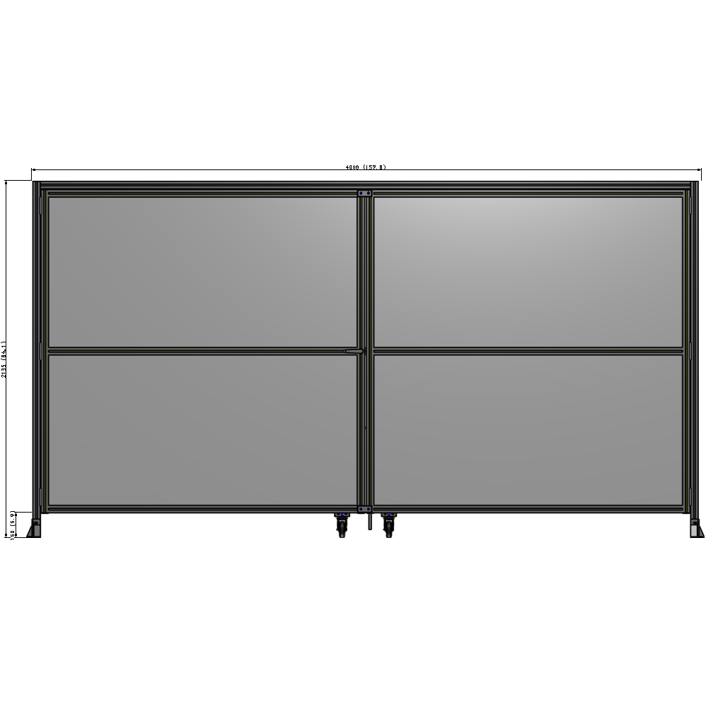 J7-2135-4000-0150-TYPTK GUARDING PANEL 2135MM TALL X 4000MM WIDE 1/4'' POLYCARBONATE