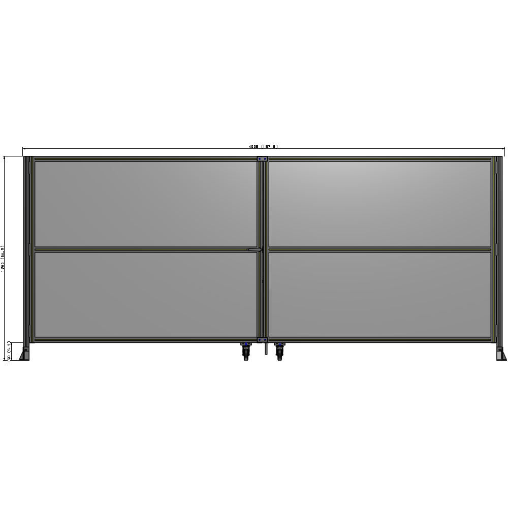 J8-1700-4000-0150-TYPTA GUARDING PANEL 1700MM TALL X 4000MM WIDE 1/4'' POLYCARBONATE