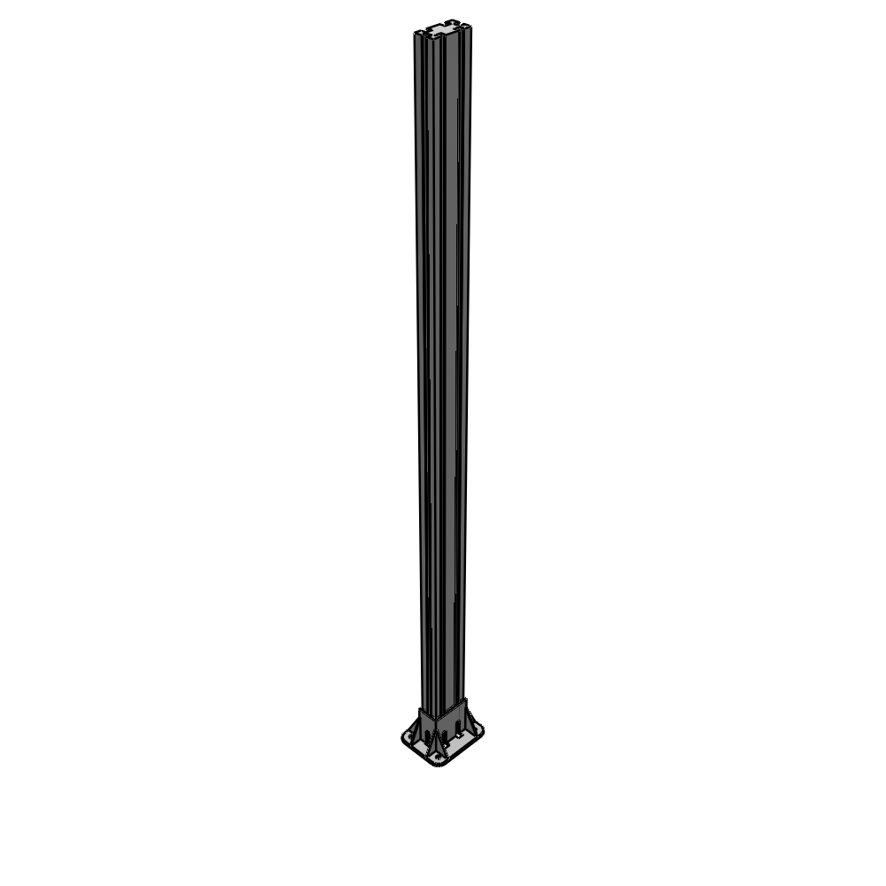 K2-1700-ZFA GUARDING POST 45 MM WIDE X 90 MM DEEP X 1700 MM TALL