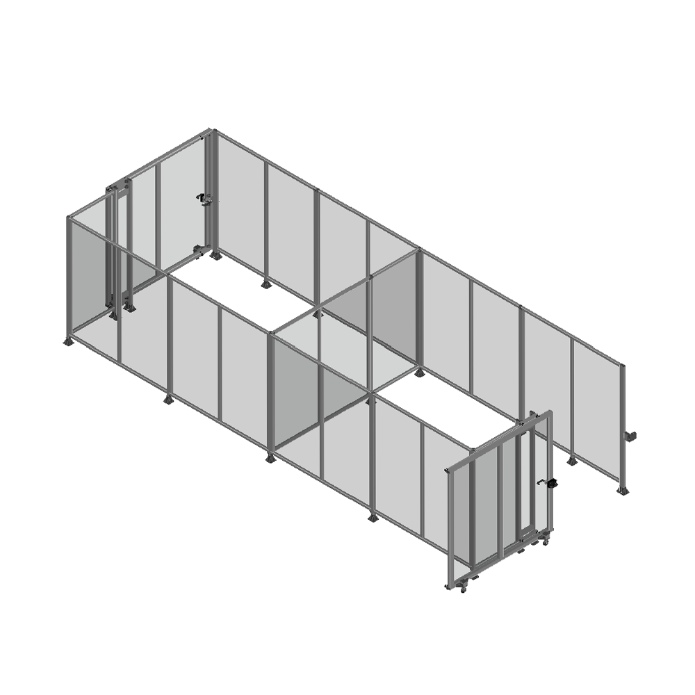 POLYCARB ENCLOSURE SLIDE DOORS 10535 MODULAR SOLUTION POLYCARB ENCLOSURE SLIDE DOORS