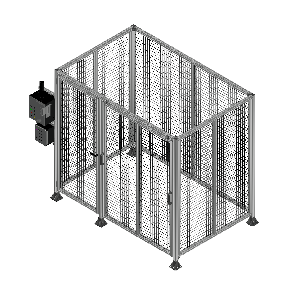 MESH CONTROL PANEL ENCLOSURE 10576 MODULAR SOLUTION MESH ENCLOSURE WITH A CONTROL PANEL
