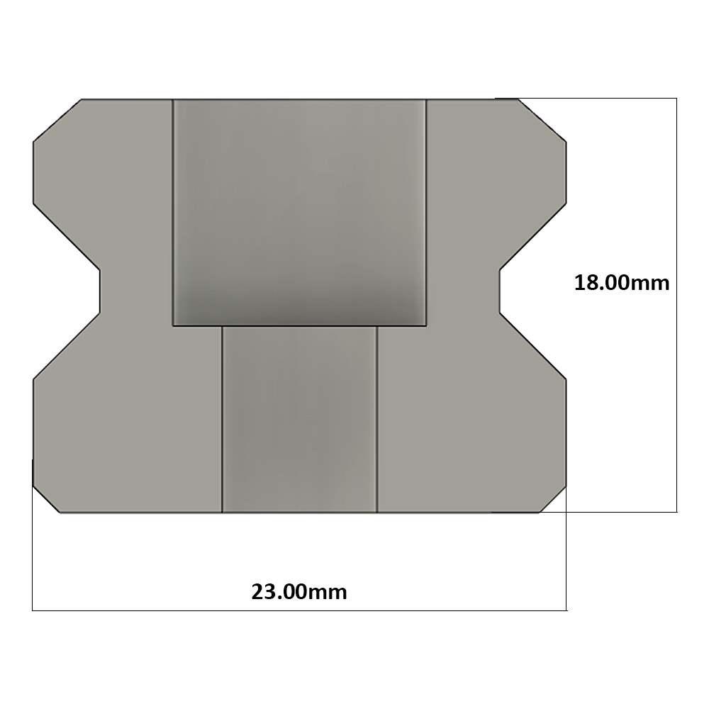 LSD30RLX280-S20-N-D AIRTAC LOW PROFILE RAIL<br>LSD 30MM SERIES, NORMAL ACCURACY, 20MM END TO FIRST HOLE, CUT TO LENGTH OF 280MM