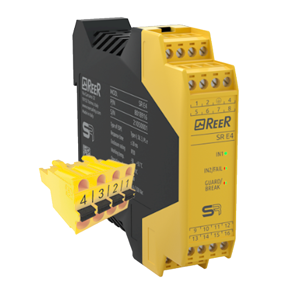 1330808 REER INTERFACE FOR EMERGENCY STOP BUTTON/SWITCHE, AUTO/MANUAL RESTART, CLAMP TERMINAL BLOCK(SR E4 C)